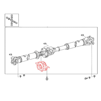 Drive Shaft Center Support Bearing for Toyota Hilux2005-2015
