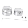 Harley Dyna Road King 1200 Custom XL1200C Chrome Rear Axle Nut Covers (2011)