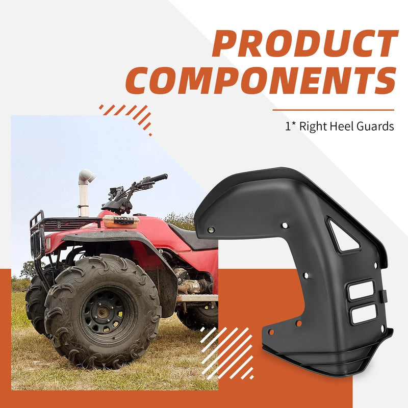Honda FourTrax 300 TRX300 TRX300FW Right Heel Guards (1990–2000)