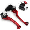 YAMAHA WR 250F WR 450F RED Pivot Brake Clutch Levers (2001-2016)