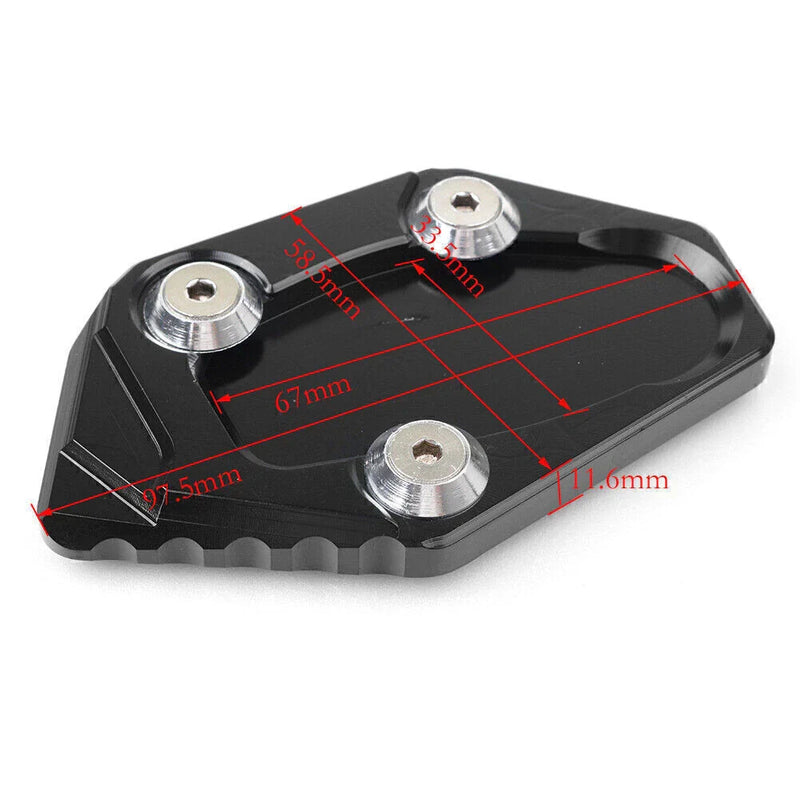 Yamaha YZF-R3 (2013-2015) - Side Stand Plate Blue Kickstand Pad