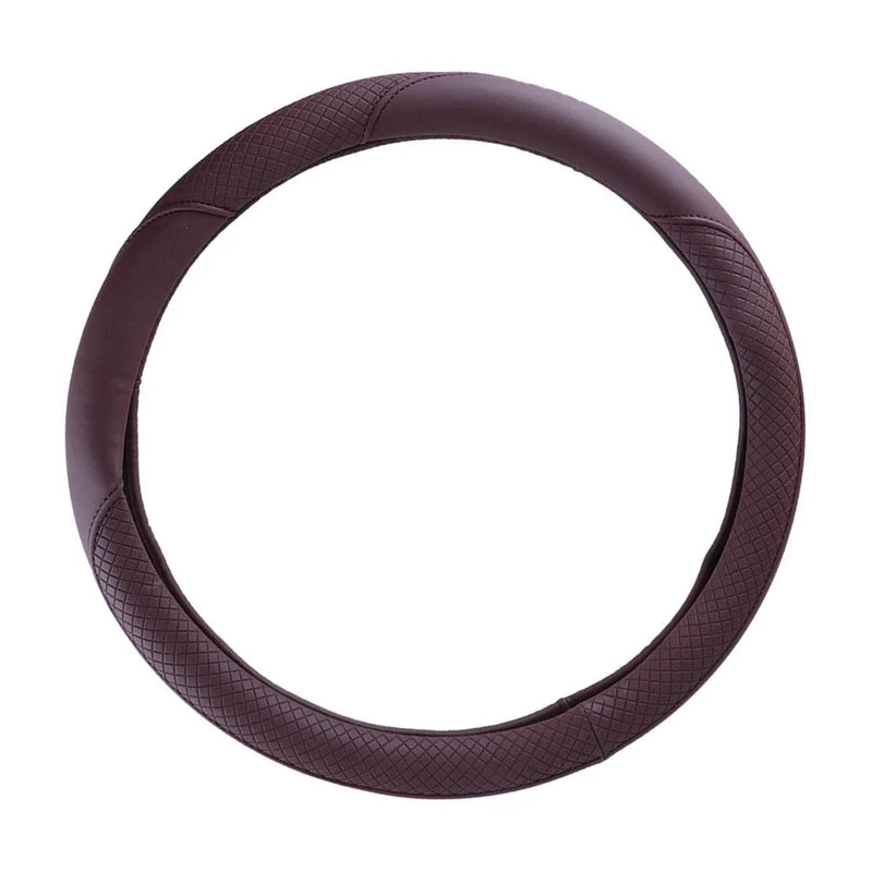 Auto Accessory 15" Universal PU Leather Car Steering Wheel Cover