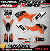 KTM 65 Custom Graphics HUSH Style Full Sticker Decals (2009-2015)