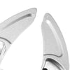 Dodge Charger Silver Tone Inner Paddle Shifter Set & AC Volume Knob Cover