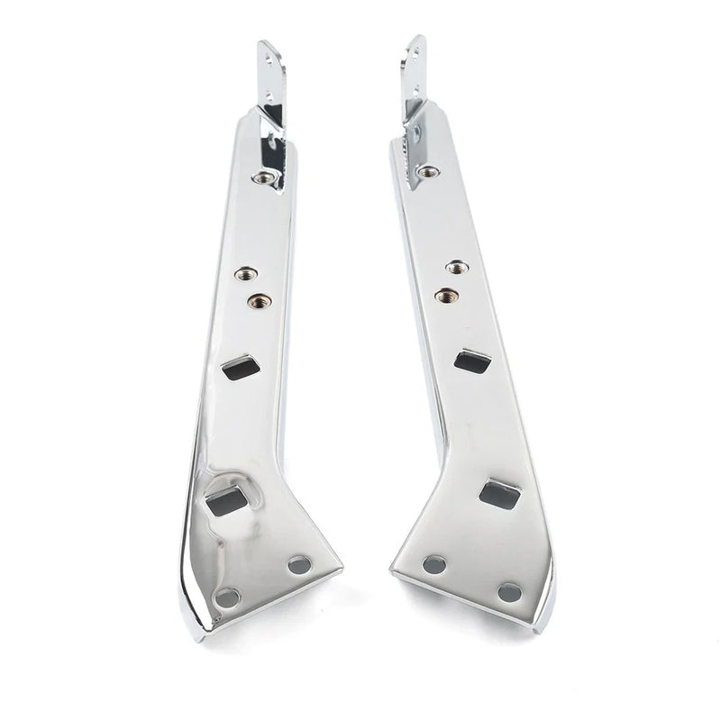 Harley Touring 1985-2008 Chrome Saddlebag Rail Support Brackets