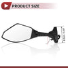 Suzuki GSX-R600 GSX-R750 (2003-2017) Black Motorcycle Rear View Mirrors