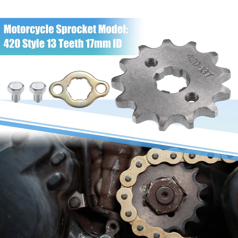 Dirt Pit Bike ATV Sprocket Set 13T 17mm ID Front Engine
