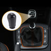 Ford Focus (2005-2012) - Plastic Black White 6 Speed Manual Gear Shifter Knob