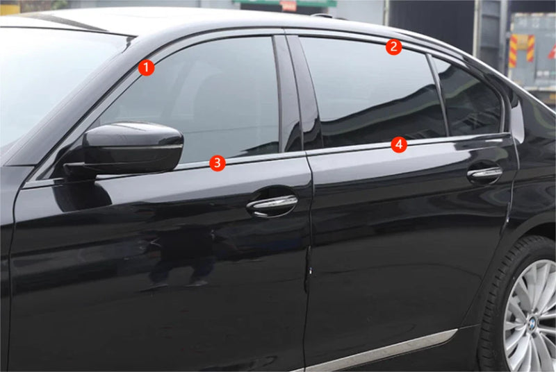 BMW 5 Series G30 Steel Window Side Molding Cover Trim (2018-2021)
