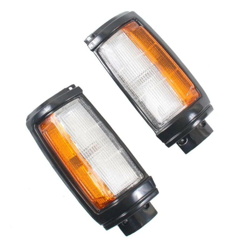 Corner Lights Turn Lamp Black Pair Fits Mitsubishi Triton L200 ME MF 1987-96
