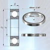 Car 50x65x7mm Double Rubber Sealed Auto Deep Groove Ball Bearings
