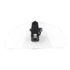 Universal Adjustable Motor Clear Clip-On Windshield Extension Air Deflector
