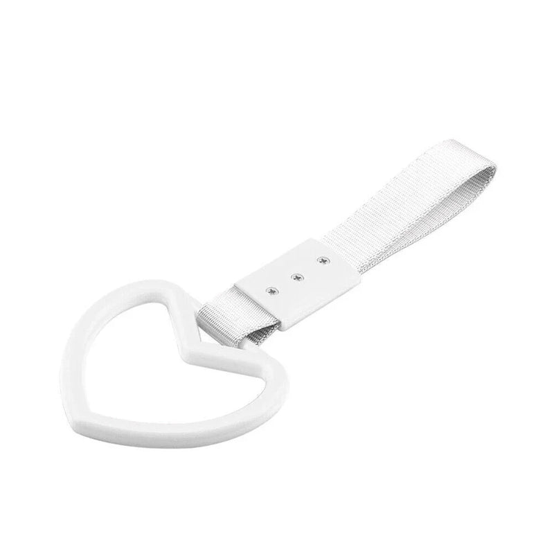 Train Bus Drift Charm White JDM Tsurikawa Ring Handle Strap