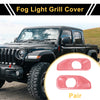 Jeep Wrangler JL Gladiator (2018-2023) - 2 x Pink Fog Light Grills