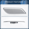 Honda Accord VIII 2011-2013 Silver Front Right Washer Nozzle Cover