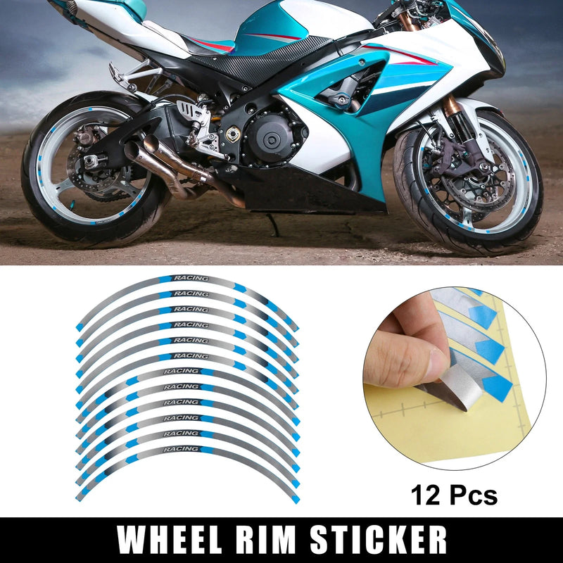 Suzuki GSX-R 250 12 x 17inch Motorcycle Wheel Rim Decals