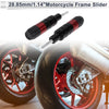 0.73" Aluminum Alloy Plastic Motorcycle Slider Frame 2 Pcs Red