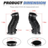 Yamaha Raptor 2 x Left+Right Snorkel Air Box Intake Tube & Pipe (2001–2005)