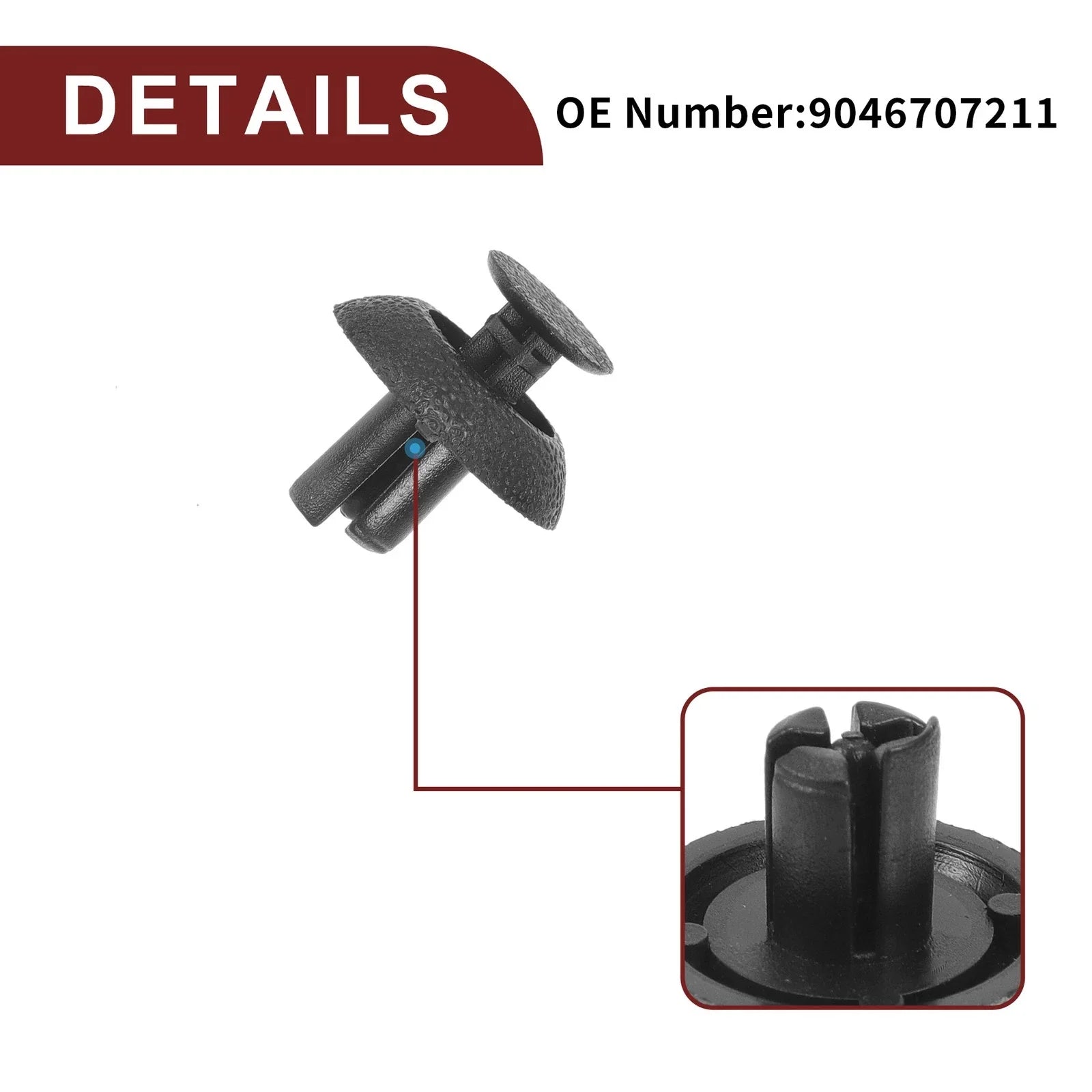 Car Front Fender Skirt Clips for Toyota 4Runner, Avalon (2010-2020) 25 Pcs