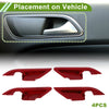 Toyota Camry Interior Door Handle Bowl Cover Trim / 4 Pcs / (2018–2022)