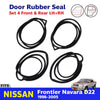 Set 4 Door Rubber Weatherstrip Seal Fits Nissan Frontier Navara D22 UTE 1998-05