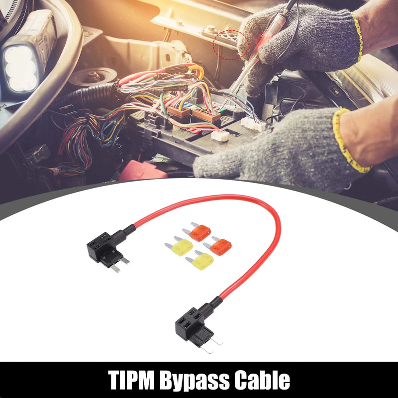Dodge Durango Black 1 Set TIPM Bypass Cable Fuse Holder Fuse Adapter