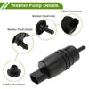 BMW 528i Sedan Windshield Washer Pump w/Grommet (2009-2017)