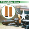 Motorcycle 25mm Motorcycle Hand Grips TPU Yellow Brown