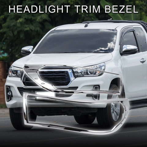 Toyota HILUX REVO Car Front Headlight Trim Bezel (2015–2017)