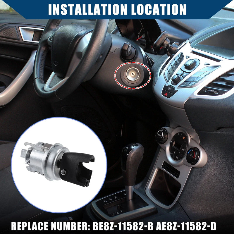 Ford Fiesta BE8Z11582B Ignition & Door Lock Cylinder Set with Keys