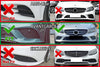 Mercedes Benz C-Class W205 Lower Side Grill Side Front Bumper (2019–2021)