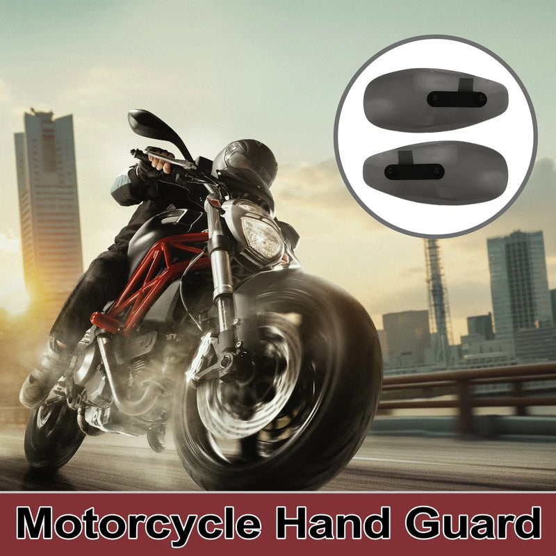 Motorcycle Universal Smoked Black Cold Protection Hand Guard Set