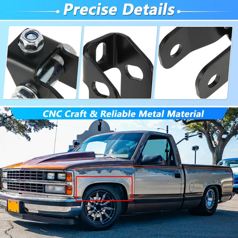 Chevrolet & GMC K1500 K2500 4WD 2-4in Front Shock Extenders (1988-1998)