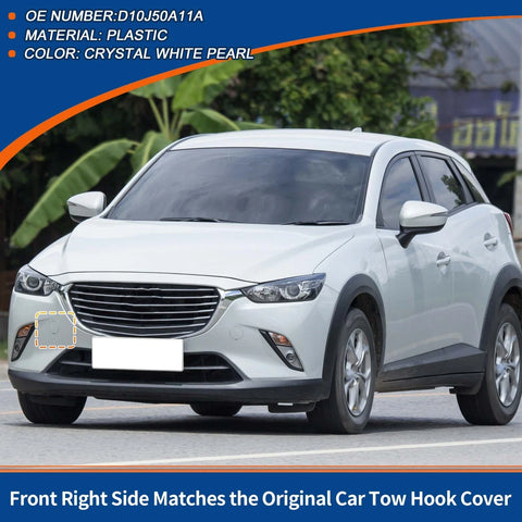 Mazda CX-3 (2016-2021) - Crystal White Pearl Tow Hook Cover