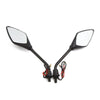 Motorcycle Pair 10MM Thread Yellow LED Turn Signals Indicator Side Mirrors