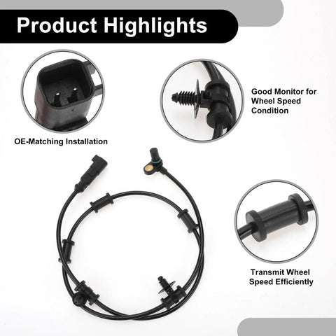 Dodge Ram 2500 3500 Laramie ABS Wheel Speed Sensor (2003-2010)