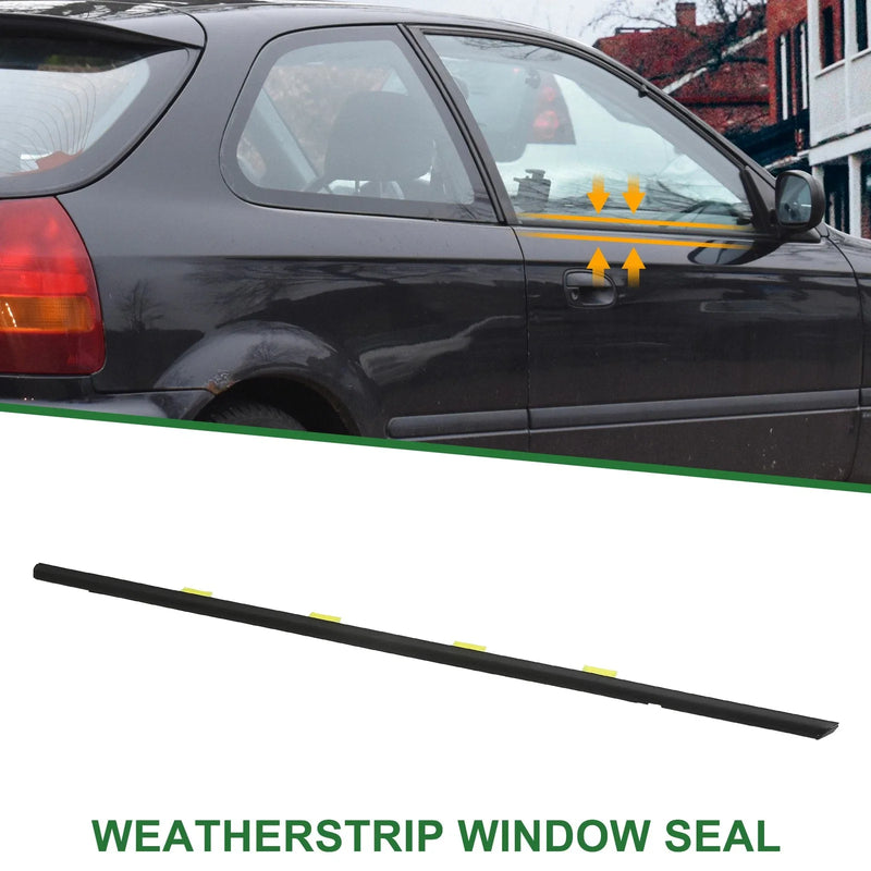 Honda Civic Front Left Weatherstrip Window Seal (1996-2000)
