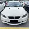 BMW E90 E92 E93 M3 2 x Gloss Black Headlight Eyelid Trims (2007-2013)