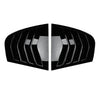 Car 2 x Gloss Black Rear Side Glass Shutter Covers