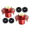 Honda Civic CRX Del Sol Red Suspension Shock Mounts (1992-2000)