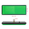 Motorcycle 6 x Pair 5mm-6mm Green Rectangle Screw Mount Warning Reflector