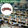 Make Model Oil Seal 10x18x5mm Brown Fluorine Rubber 5 Pcs