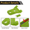 Jeep Wrangler JL JLU (2018-2024) Plastic Green Hood Hinge Covers