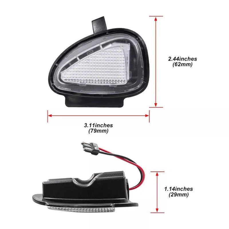 Golf Mk6 LED Side Under Mirror Puddle Courtesy Lights