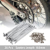 Motorcycle Wheel Spokes / 36pcs 4mm Dia 170mm Length /