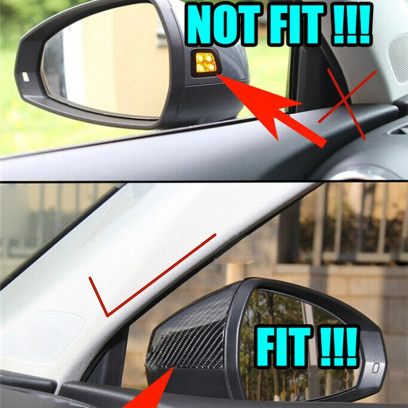 Audi Q5L (2018-2024), Q7 Gloss Black Rear Mirror Covers (2016-2024)
