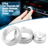 BMW F20 F22 F30 (2011-2019) Silver Tone 3 x Knob Cover