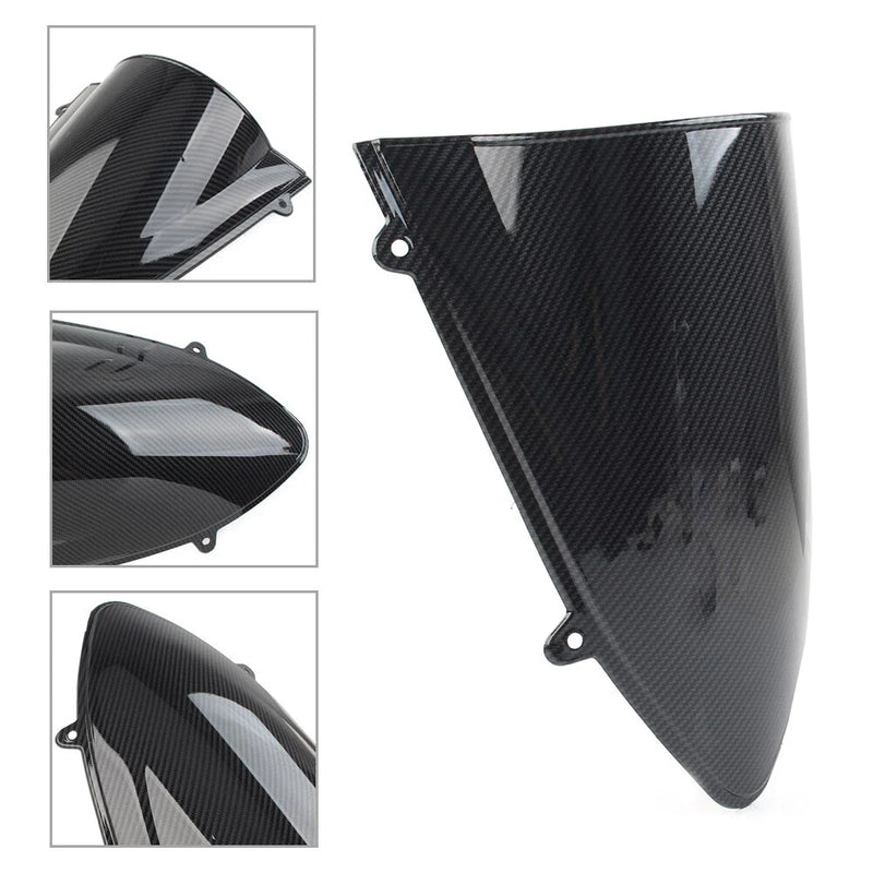 Kawasaki Ninja 250 250R EX250 Black Carbon Fiber Windshield (2008-2012)