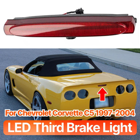 Chevrolet Corvette RED Lens High-Level Brake Lamp Stop Tail Light (1997–2004)