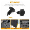 Shield Plastic Clips Retainer Fastener Rivets Black Accessory Replacement